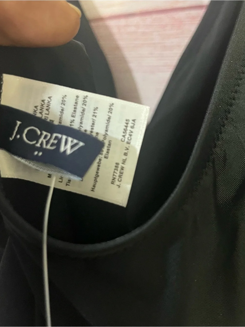J.Crew NEW Black V-Neck Wrap Front Twist Side One Piece Swimsuit Medium